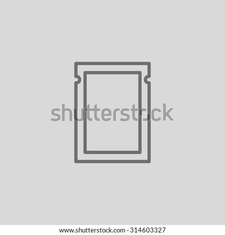 polyethylene sealed closed bag  icon