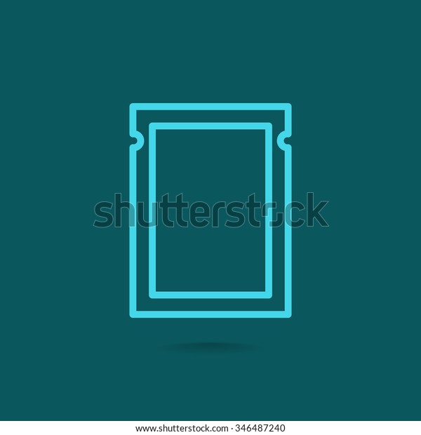 Polyethylene Sealed Closed Bag Icon Stock Vector Royalty Free 346487240