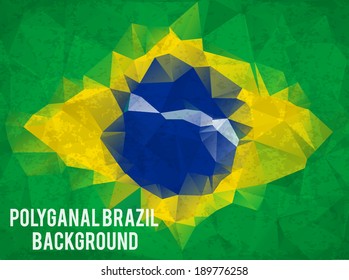 Polyganal brazil background