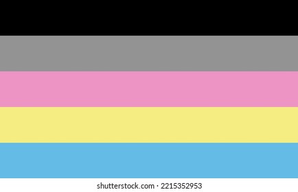 Polygender flag vector illustration gender identity in which one experiences multiple gender identities either simultaneously or varying between them
Multigender non binary, transgender or genderfluid