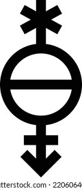 Polygender icon, symbol or logo