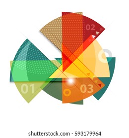 Polygeometric abstract colorful background template