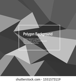 Polygon abstract background design blend,EPS10 design graphic concept with color gary.