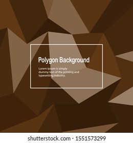 Polygon abstract background design blend,EPS10 design graphic concept with color brown.