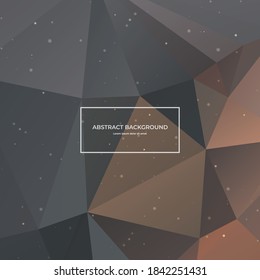 It's an polygon abstract background of geometric composition.