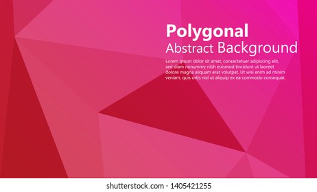 Polygon Abstract Backgrounds. Colorful vector banner. - Vector