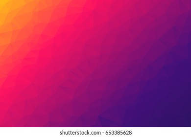 Fondo abstracto de polígono - Banner vectorial colorido.