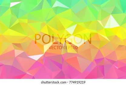 Polygon Abstract Backgrounds. Colorful vector banner.