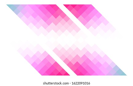 Polygon Abstract Backgrounds. Rainbow Color vector banner.