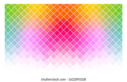 Polygon Abstract Backgrounds. Rainbow Color vector banner.