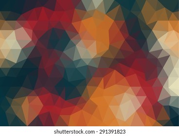 polygon abstract colorful background vector