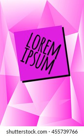 polygon abstract geometric pink background 