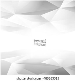 Polygon abstract gray background