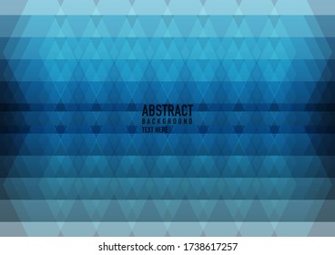 Polygon abstract on blue gradient background. Light blue gradient vector shining triangular pattern. An elegant bright illustration. Triangular pattern for your business design.