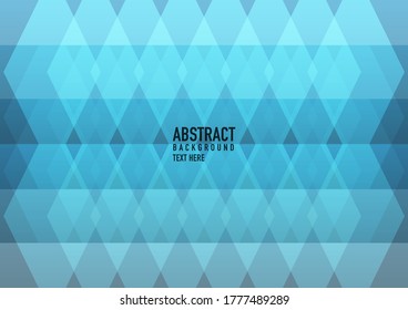 Resumen de polígono sobre fondo de degradado azul. Patrón triangular de gradiente azul claro que brilla. Una elegante y brillante ilustración. Patrón triangular para el diseño de su negocio.
