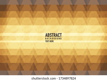Resumen de polígono sobre fondo marrón. Patrón triangular de vectores marrón claro que brilla. Una elegante y brillante ilustración. Patrón triangular para el diseño de su negocio.