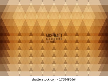 Resumen de polígono sobre fondo marrón. Patrón triangular de vectores marrón claro que brilla. Una elegante y brillante ilustración. Patrón triangular para el diseño de su negocio.