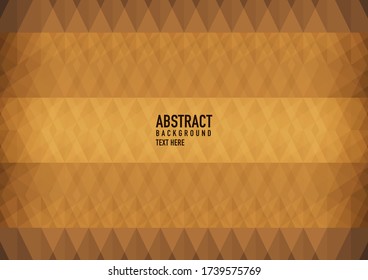 Polygon abstract on brown background. Light brown vector shining triangular pattern. An elegant bright illustration. Triangular pattern for your business design.