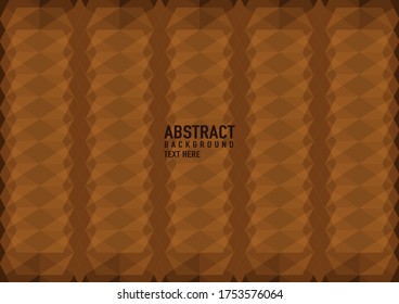 Polygon abstract on brown background. Light brown vector shining triangular pattern. An elegant bright illustration. Triangular pattern for your business design.