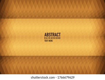 Resumen de polígono sobre fondo marrón. Patrón triangular de vectores marrón claro que brilla. Una elegante y brillante ilustración. Patrón triangular para el diseño de su negocio.