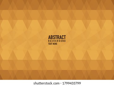 Polygon abstract on brown background. Light brown vector shining triangular pattern. An elegant bright illustration. Triangular pattern for your business design.