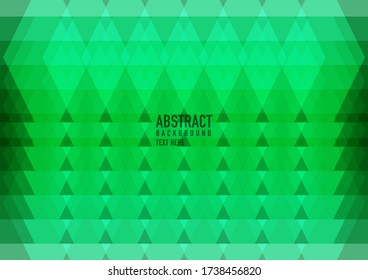 Polygon abstract on green background. Light green vector shining triangular pattern. An elegant bright illustration. Triangular pattern for your business design.