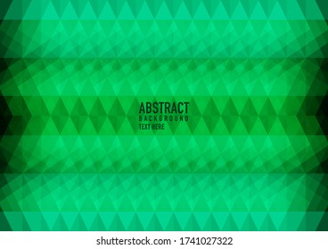 Resumen de polígono sobre fondo verde. Vector verde claro brillante patrón triangular. Una elegante y brillante ilustración. Patrón triangular para el diseño de su negocio.