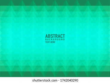 Polygon abstract on green background. Light green vector shining triangular pattern. An elegant bright illustration. Triangular pattern for your business design.