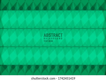 Polygon abstract on green background. Light green vector shining triangular pattern. An elegant bright illustration. Triangular pattern for your business design.