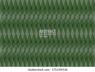Polygonabstrakt auf grünem Hintergrund. Hellgrünes, dreieckiges Muster leuchtende Vektorgrafik. Eine elegante, helle Illustration. Dreieckiges Muster für Ihr Business-Design.