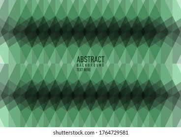 Polygonabstrakt auf grünem Hintergrund. Hellgrünes, dreieckiges Muster leuchtende Vektorgrafik. Eine elegante, helle Illustration. Dreieckiges Muster für Ihr Business-Design.