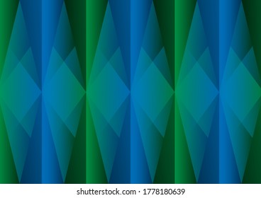 Polygon abstract on green background. Light green vector shining triangular pattern. An elegant bright illustration. Triangular pattern for your business design.