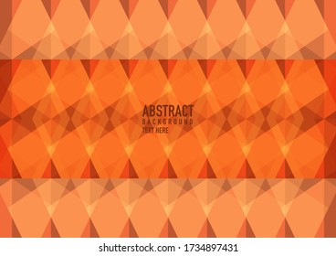 Polygon abstract on orange background. Light orange vector shining triangular pattern. An elegant bright illustration. Triangular pattern for your business design.