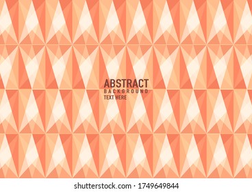 Polygonabstrakt auf orangefarbenem Hintergrund. Hellorangefarbene, dreieckige Vektorgrafik-Muster. Eine elegante, helle Illustration. Dreieckiges Muster für Ihr Business-Design.
