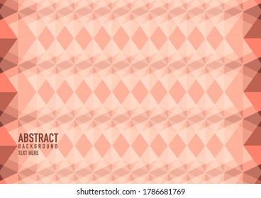 Resumen de polígono sobre fondo naranja. Rastreo triangular vectorial claro de color naranja. Una elegante y brillante ilustración. Patrón triangular para el diseño de su negocio.