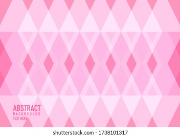Polygon abstract on pink background. Light pink vector shining triangular pattern. An elegant bright illustration. Triangular pattern for your business design.