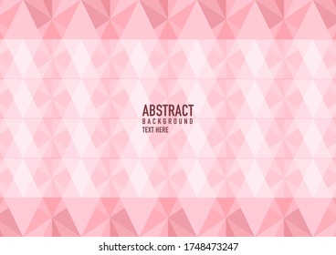 Polygonabstrakt auf rosafarbenem Hintergrund. Hellrosa, vektor leuchtendes dreieckiges Muster. Eine elegante, helle Illustration. Dreieckiges Muster für Ihr Business-Design.