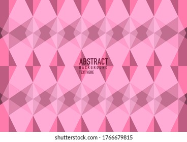 Polygon abstract on pink background. Light pink vector shining triangular pattern. An elegant bright illustration. Triangular pattern for your business design.