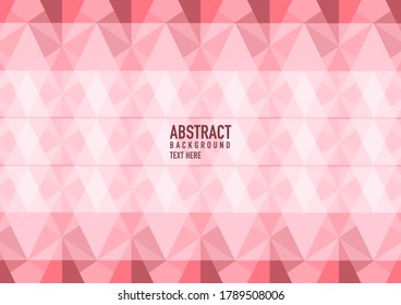 Polygon abstract on pink background. Light pink vector shining triangular pattern. An elegant bright illustration. Triangular pattern for your business design.