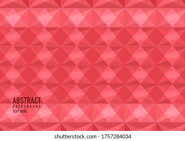 Resumen de polígono sobre fondo rojo. Vector rojo claro que brilla en el patrón triangular. Una elegante y brillante ilustración. Patrón triangular para el diseño de su negocio.