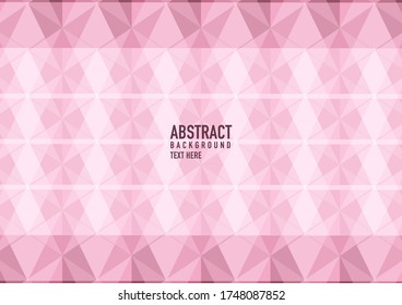 Polygon abstract on soft pink background. Light soft pink vector shining triangular pattern. An elegant bright illustration. Triangular pattern for your business design.
