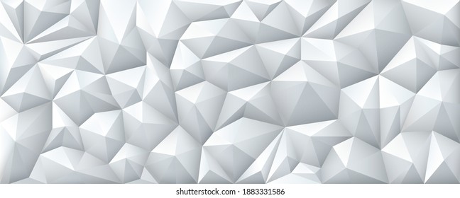 Polygon Abstract Polygonal Geometric Triangle Background, vector illustration wide.