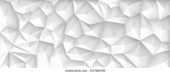 Polygon Abstract Polygonal Geometric Triangle Background, vector illustration wide.