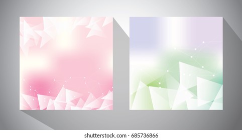 Polygon Abstract Polygonal Geometric Triangle pastel Background