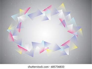 Polygon Abstract Polygonal Geometric Triangles banner Background  