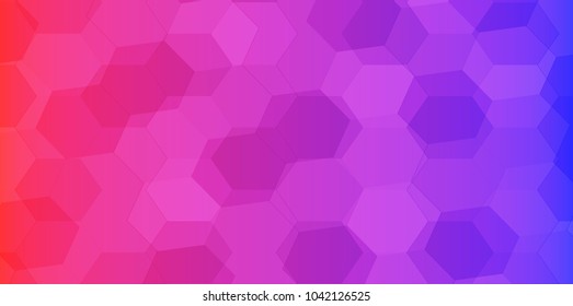 Polygon abstract Red purple blue background. Vector illustration.