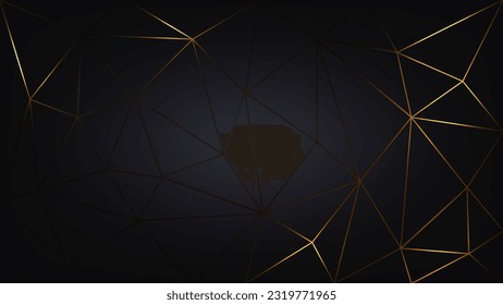 Fondo de tecnología abstracta de polígono. fondo de polígono de resplandor eléctrico. ilustración vectorial.