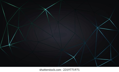 Polygon abstract technology background. electric glow polygon background. vector illustration.