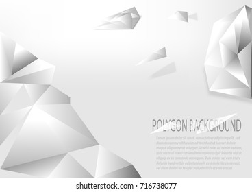 Polygon abstract vector background