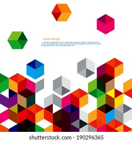 Polygon abstract vector design
